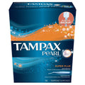 Tampax Pearl Tampons Super Plus Unscented 18 Each (Pack of 8)