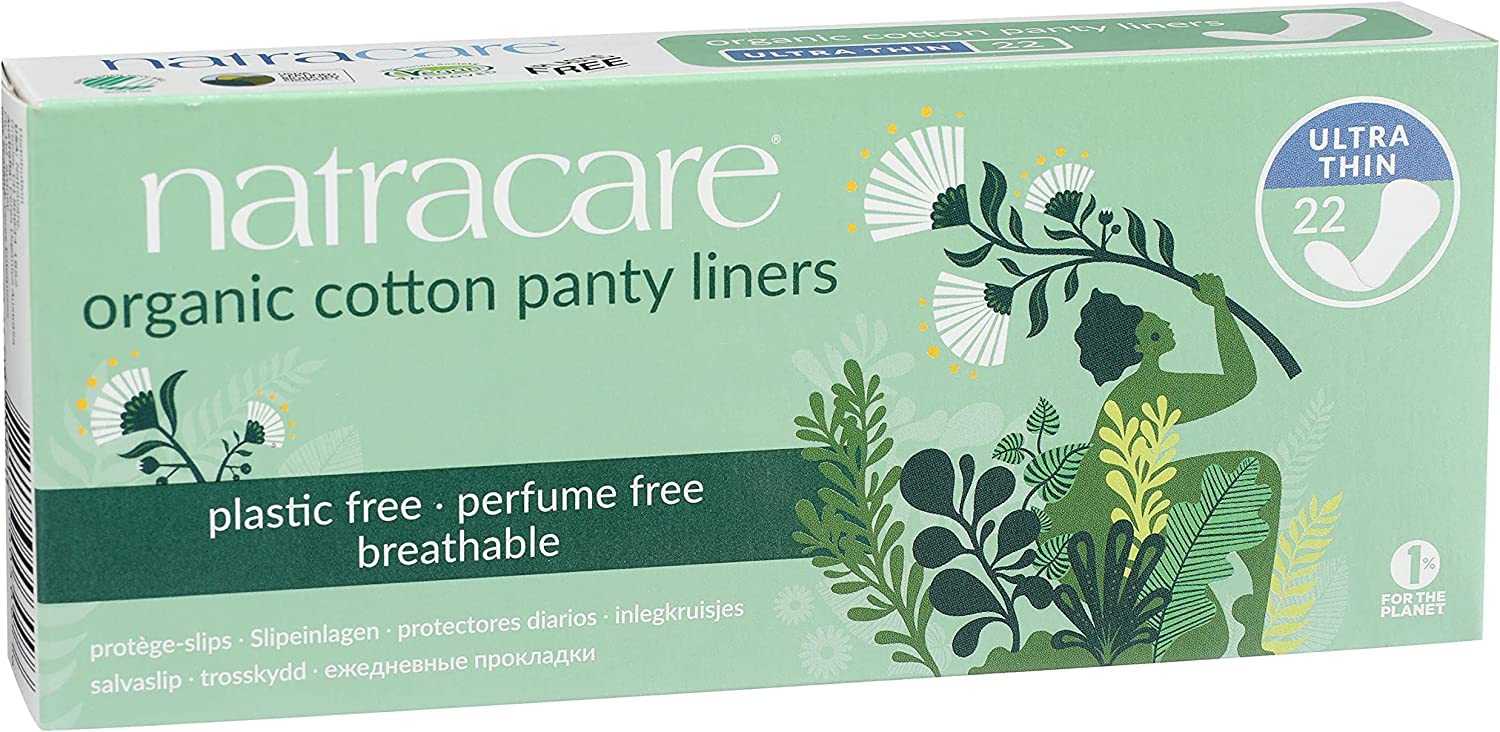 Panty Liners, Cotton, 22 ct, 5 Boxes (110 Liners Total)