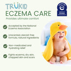 TruKid Natural Eczema Cream for Kids, Toddlers & Babies, NEA-Accepted for Eczema, Safe for Sensitive Skin on Face, Body, & Hands