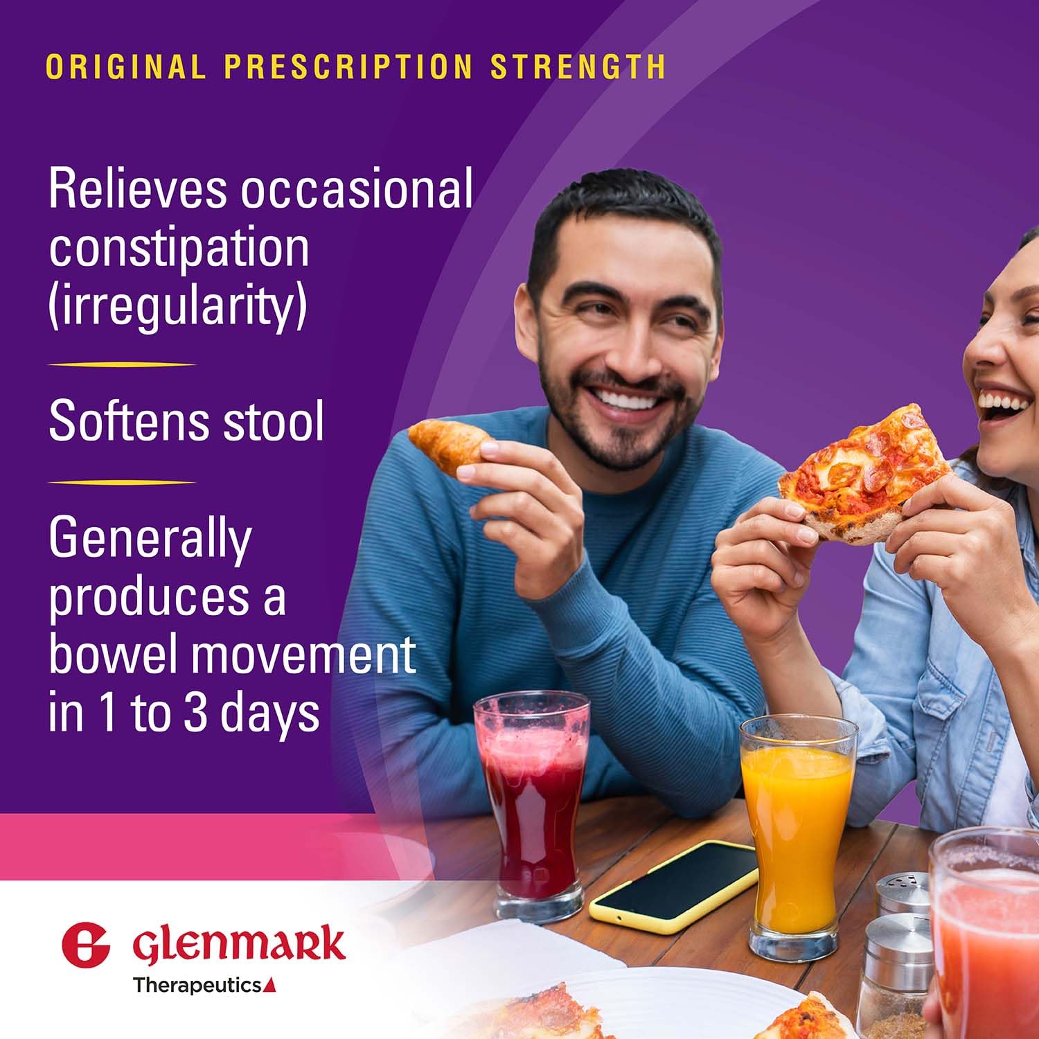 Glenmark Therapeutics Polyethylene Glycol 3350 Powder, Osmotic Laxative, Softens Stool, Relieves Occasional Constipation, Powder