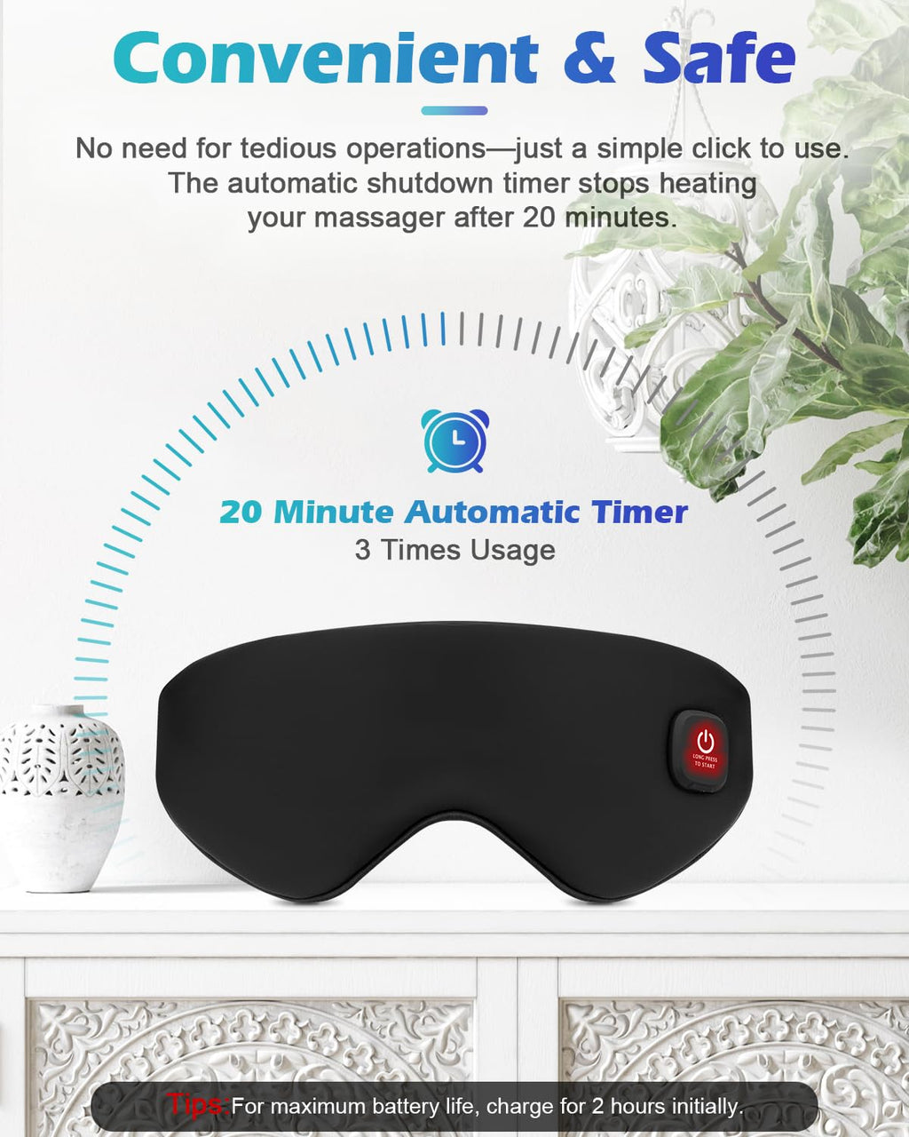 Silk Cordless Heated Eye Mask, Washable Heat Eye Compress for Dry Eye Electric Eye Heating Pad Warm Eye Mask for Eye Fatigue Sty
