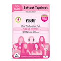 Plush UltraThin Extra Large Sanitary Napkins For Women, 20 Pcs | For LightMedium Flow | 100% RashFree | Pure U.S. Cotton Xl S