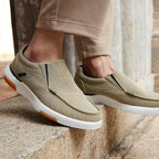 XPACS Skin-Friendly Orthotic Casual Loafers for Indoor, Cushioned Arch Support Slip On Shoes for Diabetic Recovery, Stylish Ergo