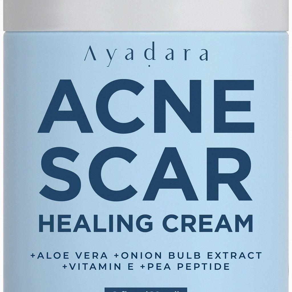 Ayadara Acne Scar Healing Cream, 2 fl oz, Acne Scar Treatment for Face, Stretch Marks, Body Scars, Acne Scar Removal Cream for B