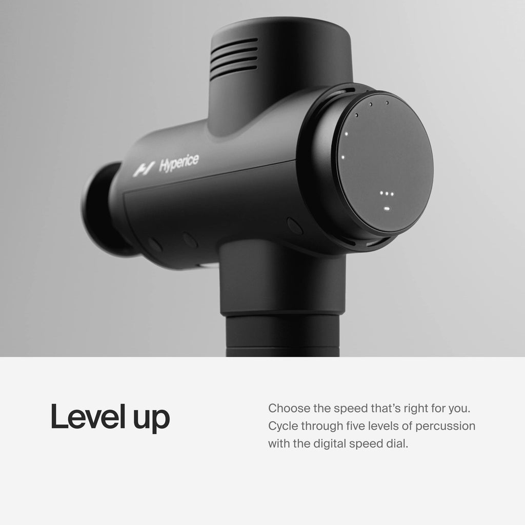 Hyperice Hypervolt 2 Pro - Featuring Quiet Glide Technology - Handheld Percussion Massage Gun - 5 Speeds, 5 Interchangeable Head