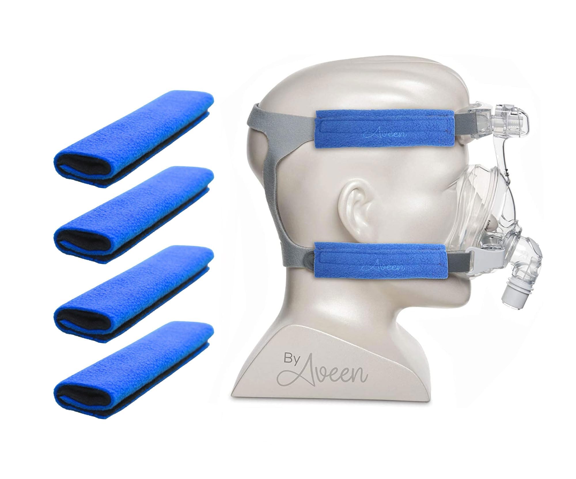 AVEEN 4-Packs CPAP strap covers, CPAP strap comfort pads, CPAP face pads, Comfortable CPAP supplies for CPAP mask, CPAP accessor