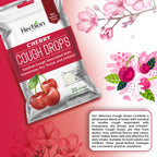 Herbion Naturals Cough Drops with Natural Cherry Flavor, Dietary Supplement, Soothes Cough, for Adults and Children Over 6 Years