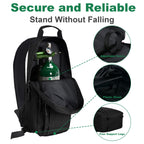 APDTEK Portable Oxygen Tank Backpack for Size M2, B/M6, C/M9, ML6, A/M4, M7, Comfortable Medical Oxygen Cylinder Backpack Bag wi