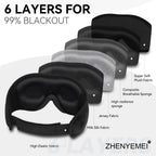 Bluetooth Sleep Headphones Bluetooth Sleep Mask | 3D Eye Mask for Sleeping | 16hrs Playingtime | Light Blocking Eye Mask | Auto