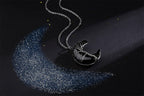 MAIBAOTA Black Obsidian Necklace Healing Crystal Stones Tree Life Wire Wrapped Crescent Moon Phase Pendant Necklace Mothers Day