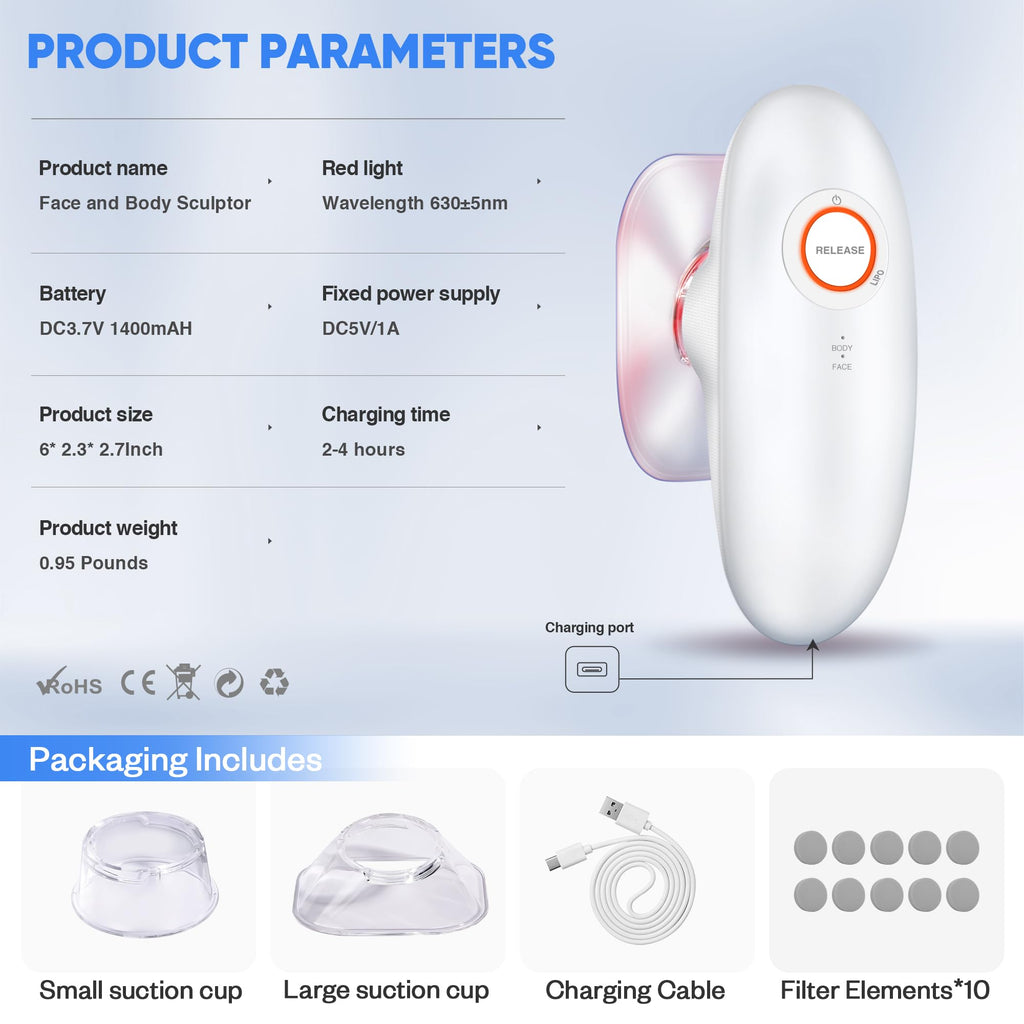 Ciyada 3-in-1 Electric Cellulite Massager, 3-in-1 Body Sculpting Machine -3 Modes Adjustable Body Sculpting Machine- Home Use Cu