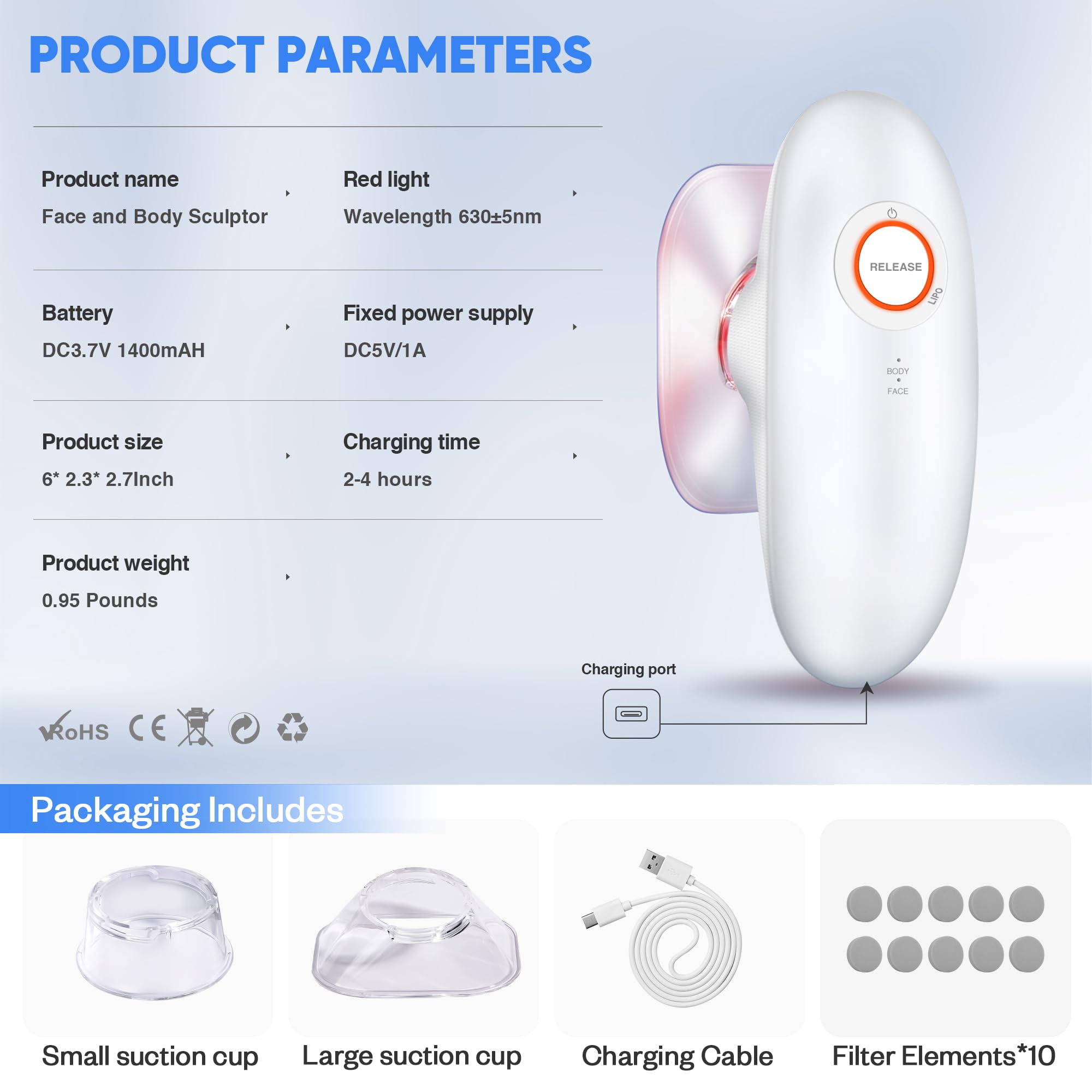 Ciyada 3-in-1 Electric Cellulite Massager, 3-in-1 Body Sculpting Machine -3 Modes Adjustable Body Sculpting Machine- Home Use Cu