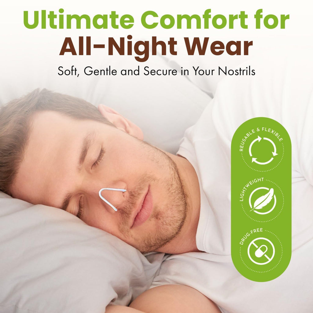 Natturecare Nasal Dilator for Snoring Anti-Snoring Sleep Solutions Anti Snoring Device Hale Breathing Aid Snoring Snore Stopper