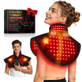 Cordless Red Light Therapy for Neck & Shoulder Relief, 118pcs LED Red Light Therapy Pad with Massage for Back, 660nm 850nm Weara