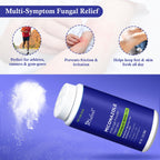 Safrel Antifungal Powder Treatment with 2% Miconazole Nitrate for Common Fungal Infections incuding Athletes Foot, Talc Free, 3