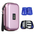 WOODAKE Insulin Cooler Travel Case TSA Approved Medication Cooler with Digital Temp Display 2 Ice Packs for Insulin Travel Case 