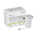 McKesson True METRIX Blood Glucose Test Strips for Diabetes [100 Strips] Professional Monitoring System, Multiple Patient Use