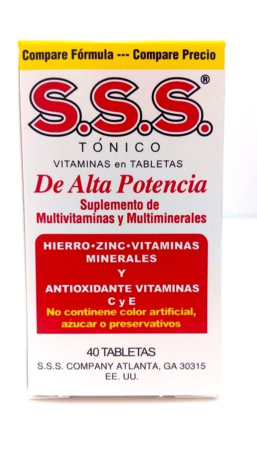 S.S.S. Tonic Vitamin Tablets 40 CT