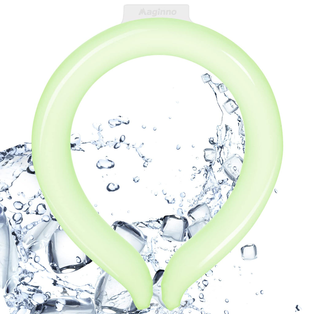 Maginno Neck Cooler, Wearable Cooling Tube Cool Neck Wraps for Extremely Hot Weather & Summer Heat, Hands Free Cold Ice Pack Gel