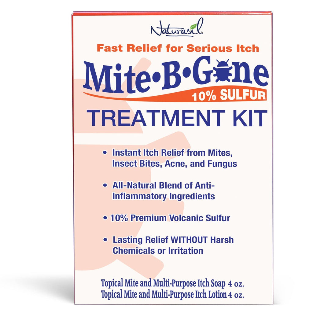 Mite Treatment Lotion & Soap by Mite-B-Gone |Natural Relief for Acne, Bug Bites, Skin Redness & Itching, Discomfort & Rosacea |