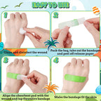 Sublaga 300 Pcs Adhesive Bandages, 33 Styles Kids Cartoon Bandages, Flexible, Colorful, Waterproof, Breathable, Protect Scrapes
