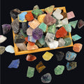 80+Pcs(5lb) Natural Rocks for Tumbling,24+Kinds Bulk Gemstone Raw Crystals Rough Stones for Polishing Wicca & Reiki Crystal Heal