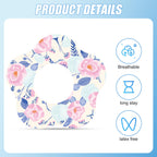 25pcs Flower Theme Adhesive Patches for Libre 2, Breathable Flower Sensor Covers CGM Overpatches Waterproof Sweatproof Monitor S