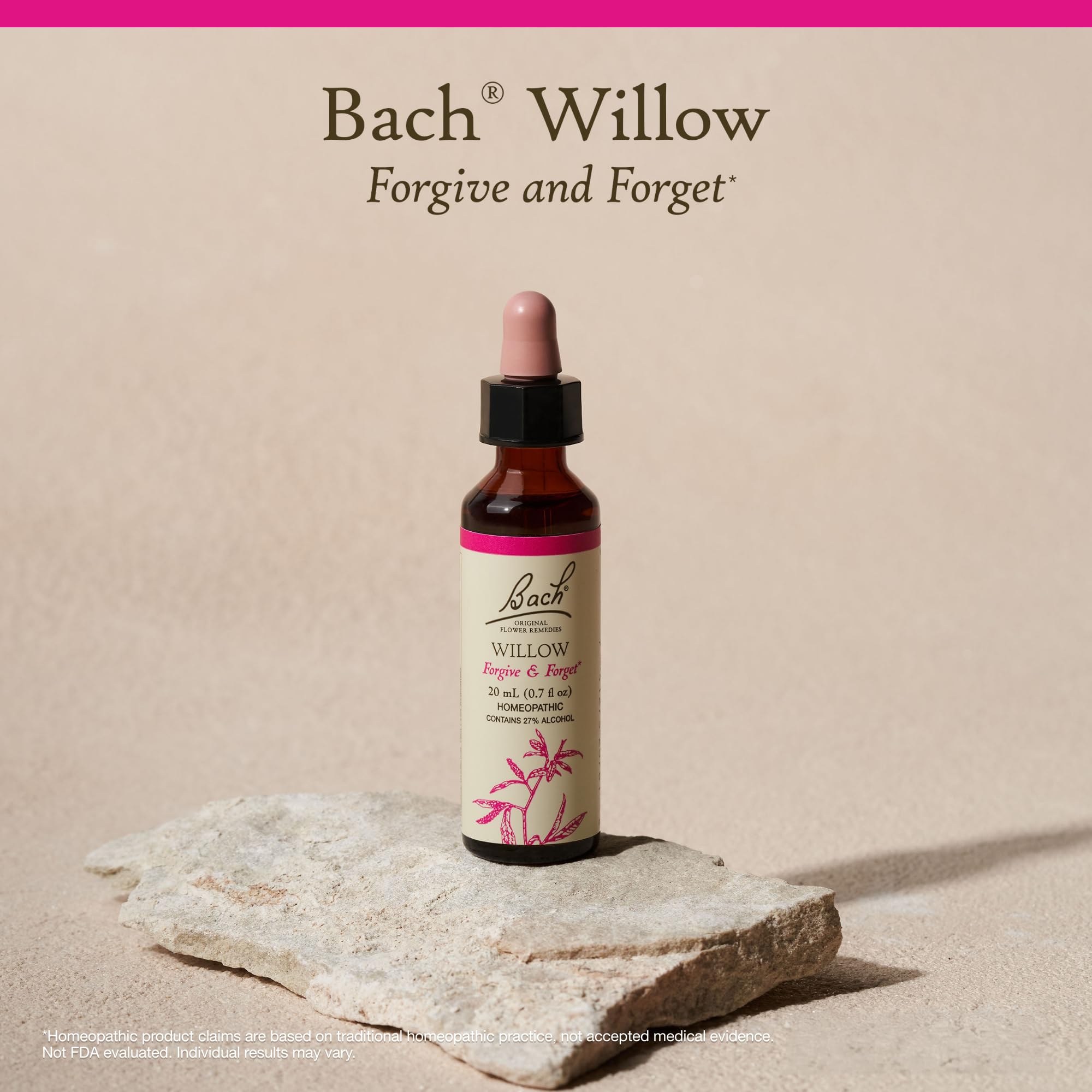 Bach Original Flower Remedies, Willow - Forgive & Forget - Natural Homeopathic Flower Essence for Emotional Balance - Vegan, Glu