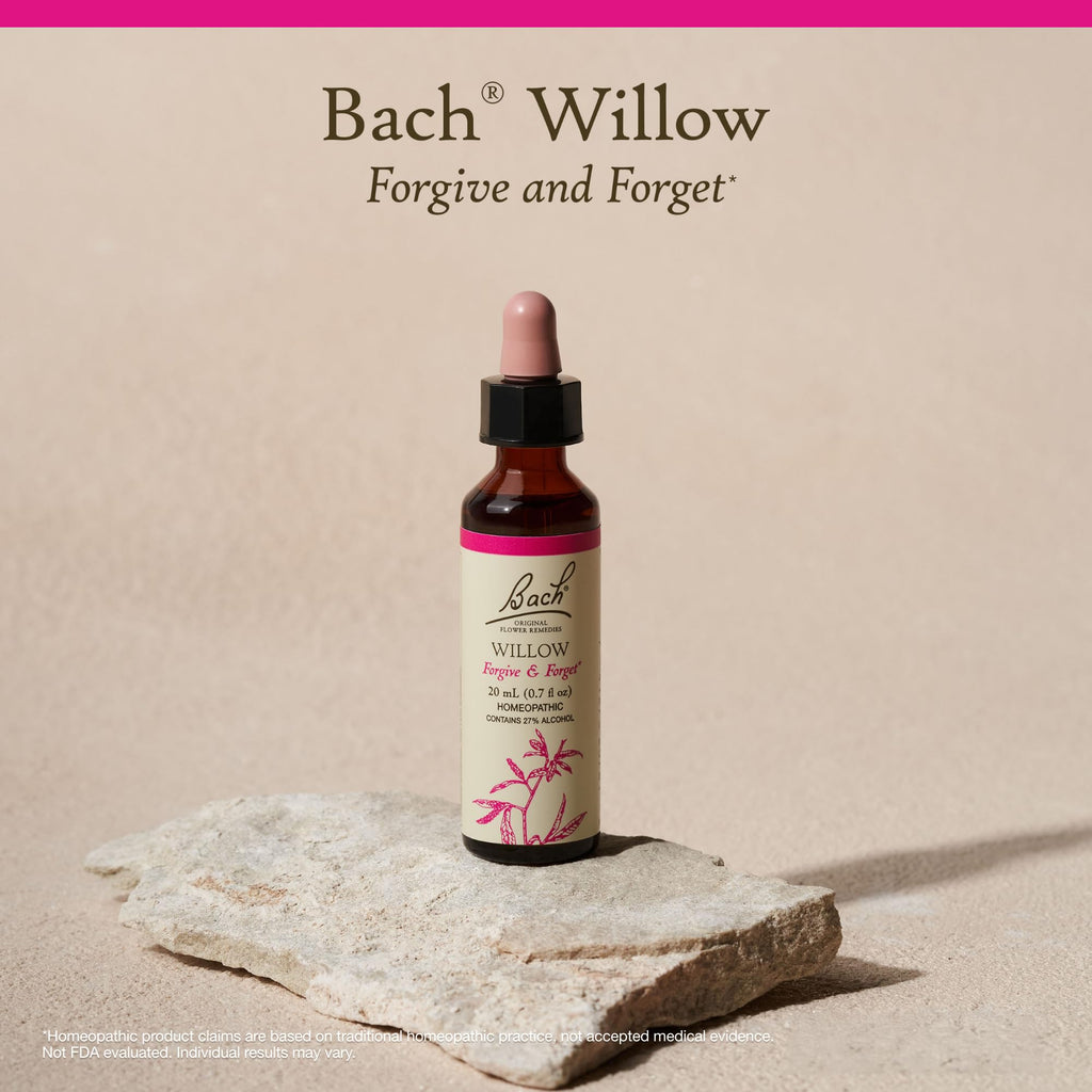 Bach Original Flower Remedies, Willow - Forgive & Forget - Natural Homeopathic Flower Essence for Emotional Balance - Vegan, Glu