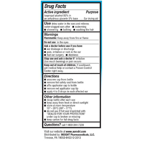 Auro-Dri Ear Drying Aid, 1 oz.