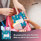 Menstrual Kit All-in-One 10 Pack | Convenience on The Go | Period Kit Pack for Travelling, Tweens & Teenager | Individually Wrap