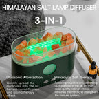 YALEDI Aromatherapy Essential Oil Diffuser, 3-in-1 Himalayan Salt Lamp Diffuser with 7 Color Lights, 200ml Ultrasonic Cool Mist