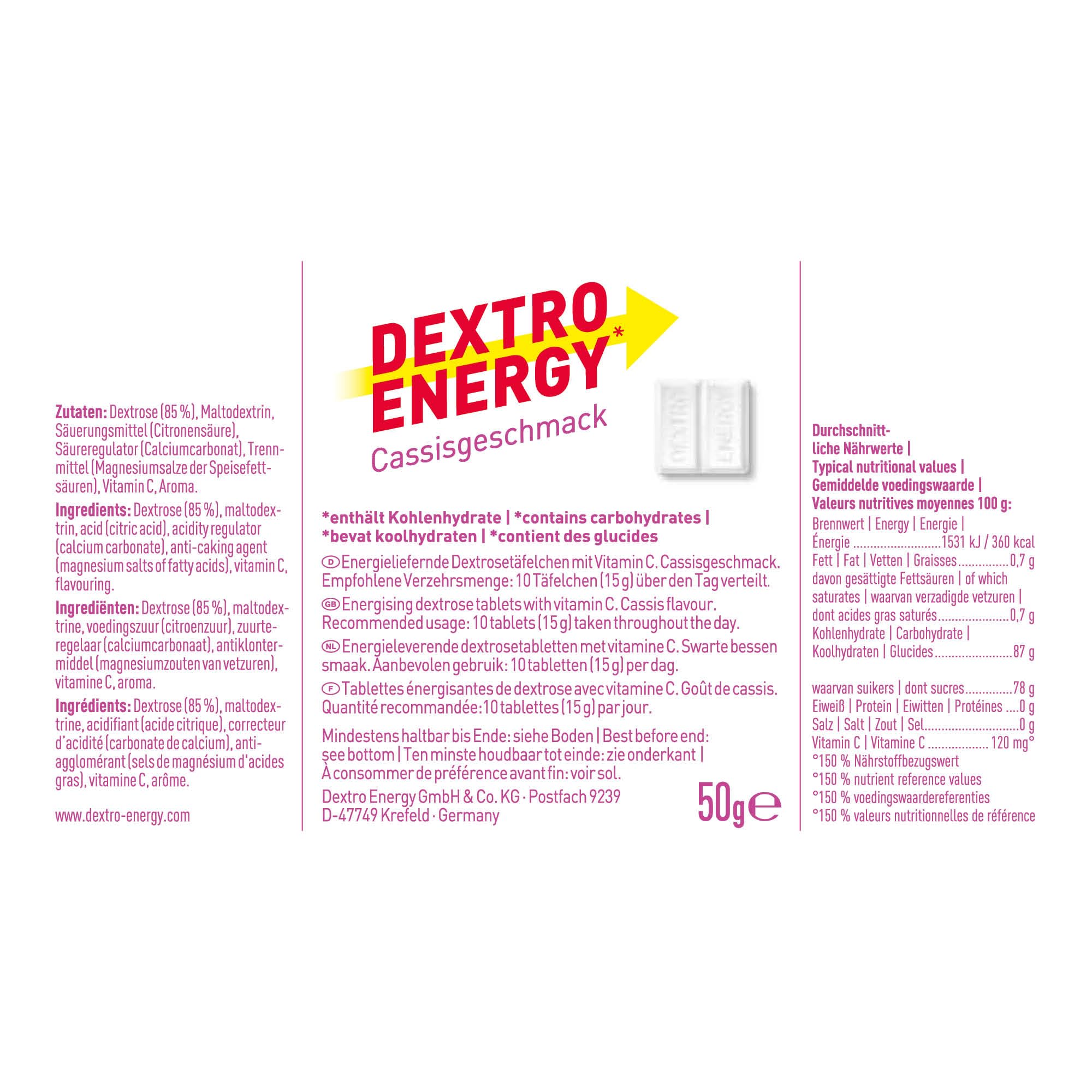 Dextro Energy Minis Blackcurrant (12-pack)