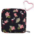 Adorable Pink Peri - Reusable Sanitary Napkin Pads Storage Bag Portable for Women Girls | Made of Nylon + Water Resistance | Zer