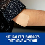 Nexcare Soft n Flex Adhesive Bandages - Ultra-Flexible 4-Way Stretch, Breathable Design with Secure Seal, 8 Count