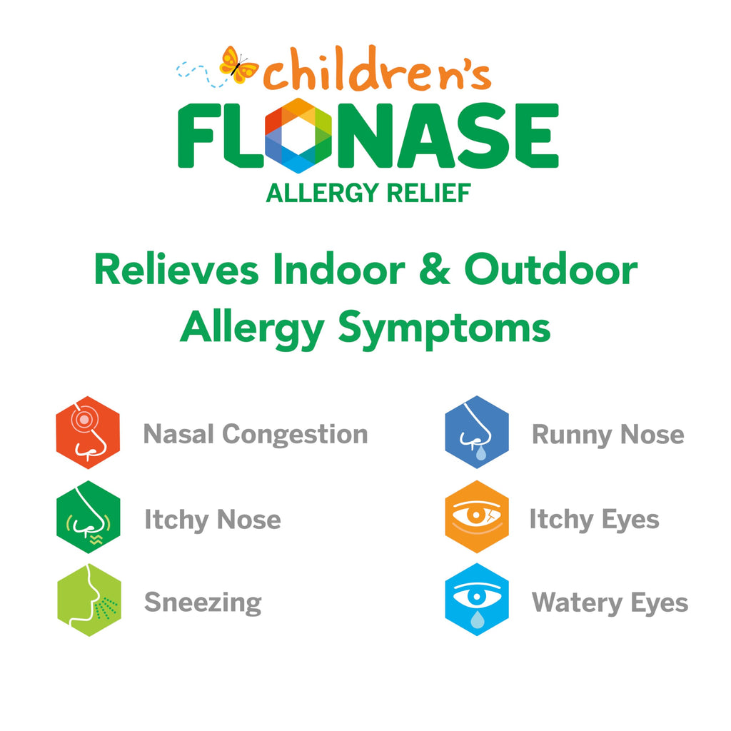 Flonase Childrens Allergy Relief Nasal Spray, 24-Hour Non-Drowsy Multi-Symptom Relief - 72 Sprays