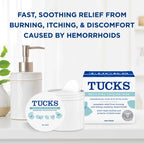 TUCKS Medicated Cooling Pads, 200 Count - Witch Hazel Pads for Sensitive Areas, Cleanse and Protect from Irritation