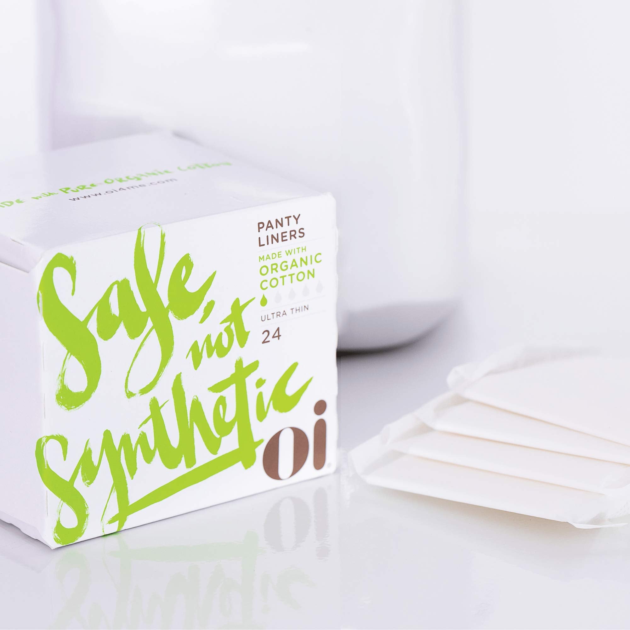 Organic Initiative Organic Ultra Thin Panty Liners, 24 Ct