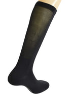 Yomandamor Mens 4 Pairs Over the Calf Super Soft Diabetic/Dress Socks with Seamless Toe
