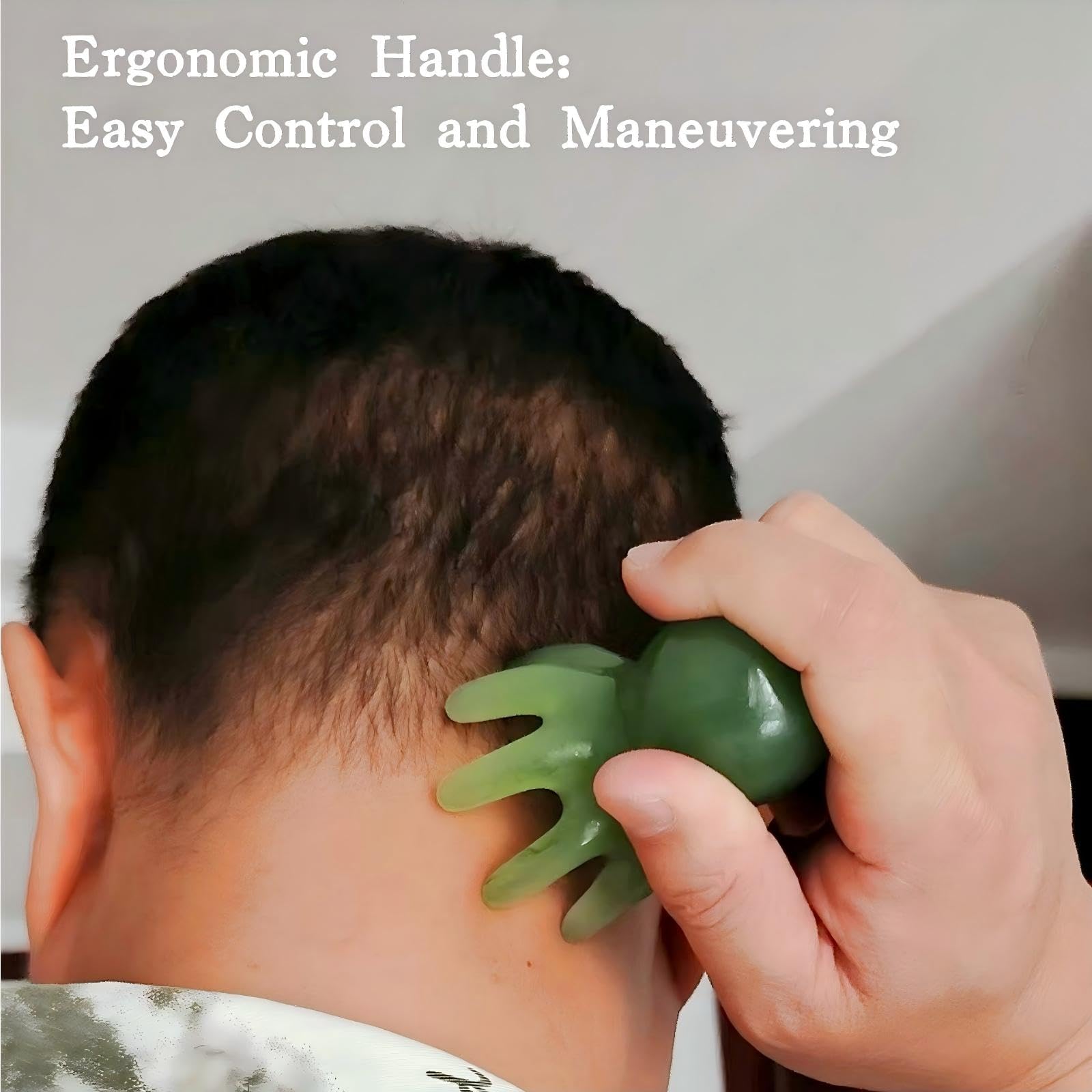 KINTEGOOD Large Size Octopus Head Massager Scalp Scratcher Deep Massage Tools, 8 Tentacles Acupressure Gua Sha Manual Body Massa
