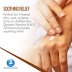 Dynarex Vitamins A & D Ointment, Ointment with Vitamin A and Vitamin D Helps Prevent & Treat Skin Irritation, Diaper Rash, White