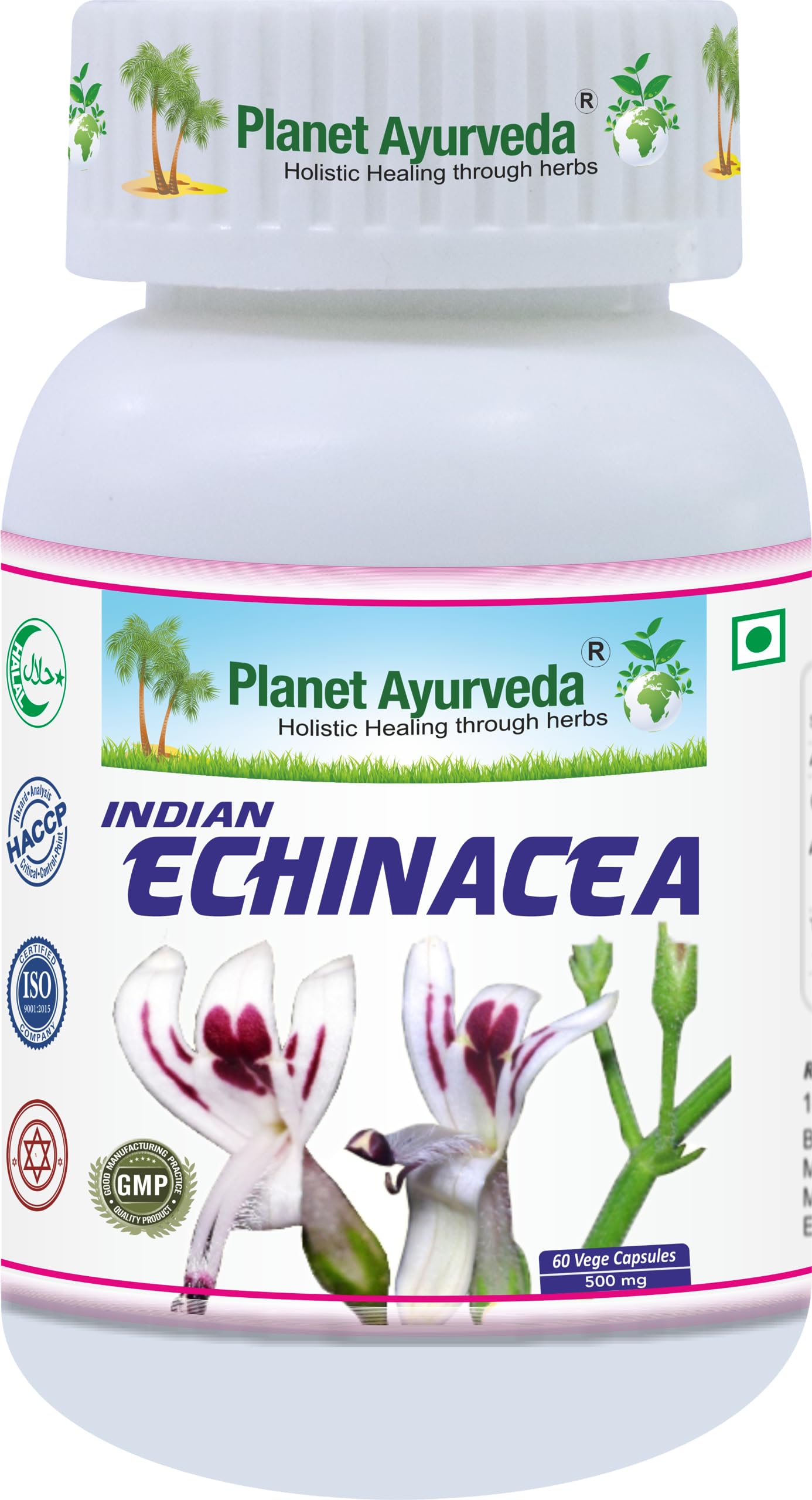 Planet Ayurveda Indian Echinacea Capsules  60 Capsules | Removes Liver Toxins | Protects Liver Health | Detox Supplement For Me