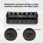 Restree Weekly Pill Organizer - One Time a Day, 7 Day Travel Pill Case, Daily Medicine Organizer, Portable Pill Box for Vitamins
