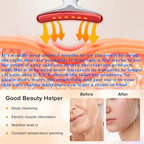 Face Neck Massager with 7-Color Light Modes for Face Sculpting Skin Care,Tightening,Smoothness - Red LED Light Therapy Device To