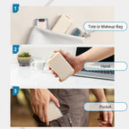 3 Pack, 14 GRIDS Travel Pill Organizer Box with Labels - Travel Medicine Case Kit - Pocket Daily Pharmacy Container - Travel Med