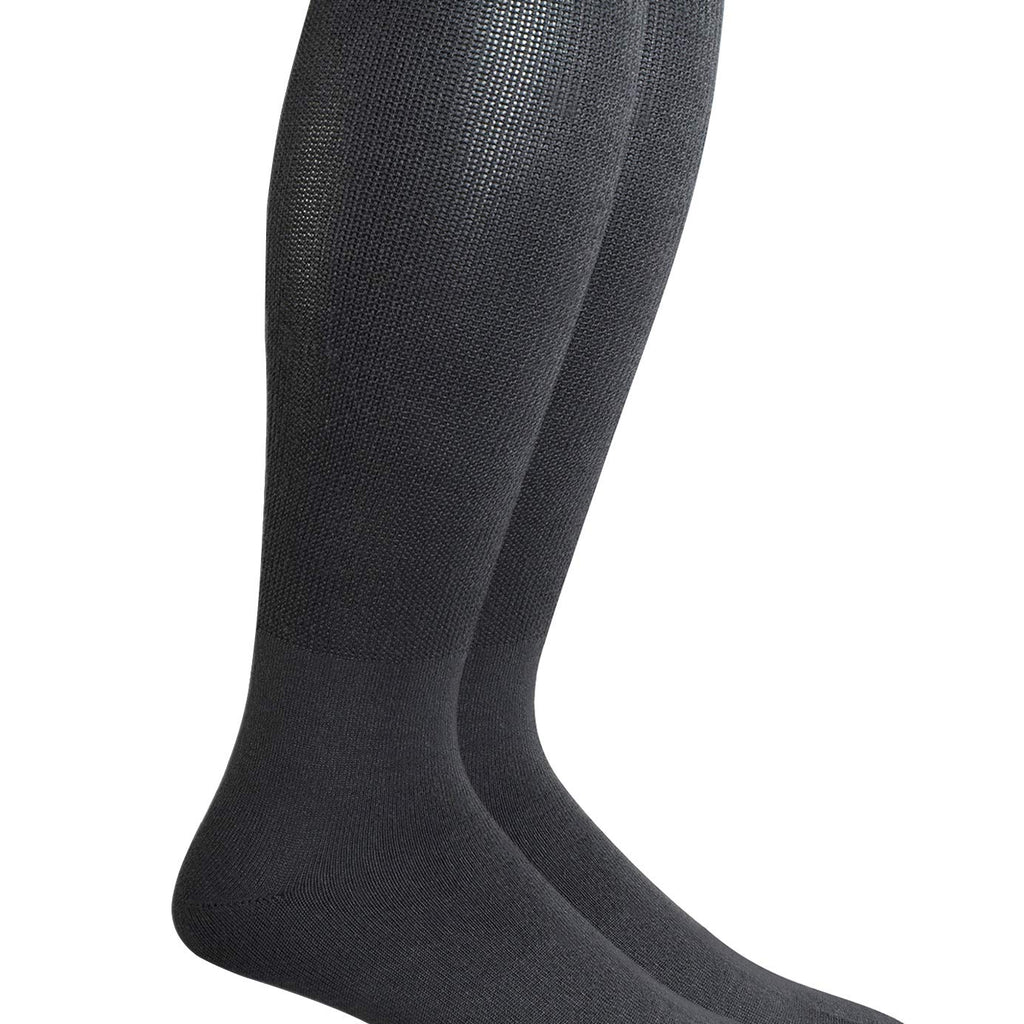 Yomandamor Mens 4 Pairs Over the Calf Super Soft Diabetic/Dress Socks with Seamless Toe
