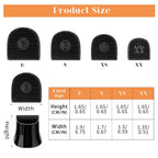 COMNICO 8 Pairs High Heel Protectors Heel Caps Shoes Replacement Tips Pin Non-Slip Anti-Noise Stiletto Heel Stoppers Covers Sile