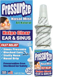 Pressureze Nasal Spray - All Natural Preservative-Free Sterile - Fast Relief Nasal Spray - for Sinus Allergies Congestion Blocke