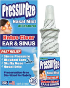 Pressureze Nasal Spray - All Natural Preservative-Free Sterile - Fast Relief Nasal Spray - for Sinus Allergies Congestion Blocke