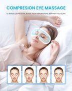 RENPHO FSA HSA Eyeris1 Eye Massager, Birthday Valentine's Day Gifts, Migraine Massager with Remote, Compression, Silent Mode, Bl